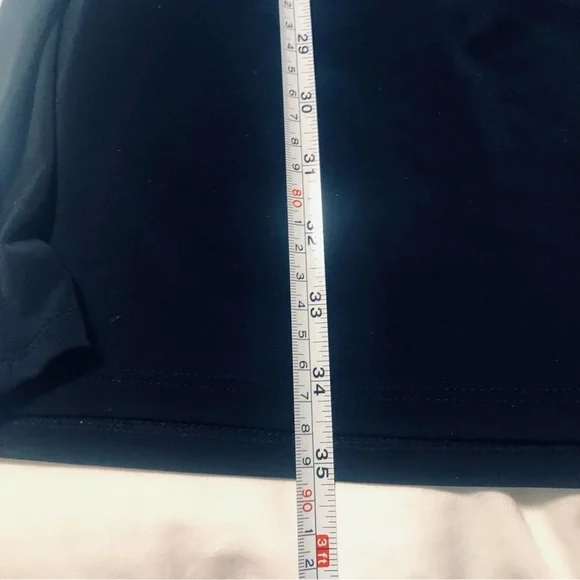 Donna Morgan 8 LBD Special occasion, ruffled neck line off the shoulder Black - Picture 7 of 9